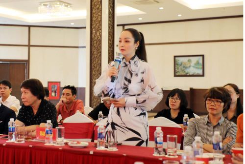  Nhà sản xuất, diễn viên Mai Thu Huyền đề xuất các ý tưởng đưa di sản vào các dự án phim ảnh. 