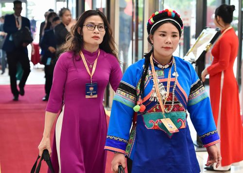 Các đại biểu đến dự phiên bế mạc Đại hội