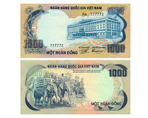 Tiền giấy 1000 đồng, 1972