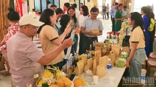 Sản phẩm nông nghiệp chất lượng cao của nông dân tỉnh Khánh Hòa đang thu hút nhiều người tiêu dùng.