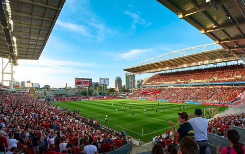 Sân vận động BMO Field hiện tại đã được đầu tư nâng cấp toàn diện. Ảnh: Entuitive