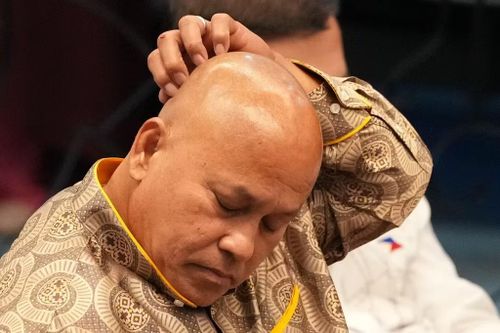 Thượng nghị sĩ Ronald dela Rosa tại Thượng viện Philippines ở Pasay ngày 13/5/2026. Ảnh: AP/Aaron Favila.