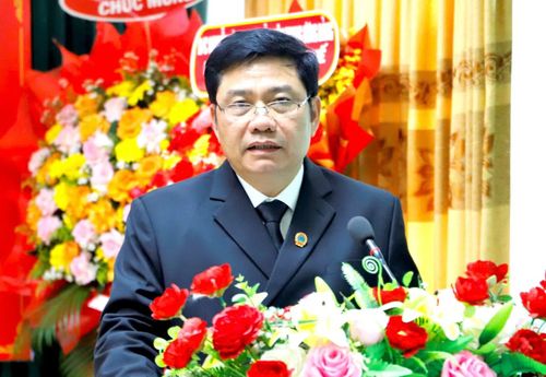 Ông Bùi Danh Đại phát biểu tại buổi lễ.