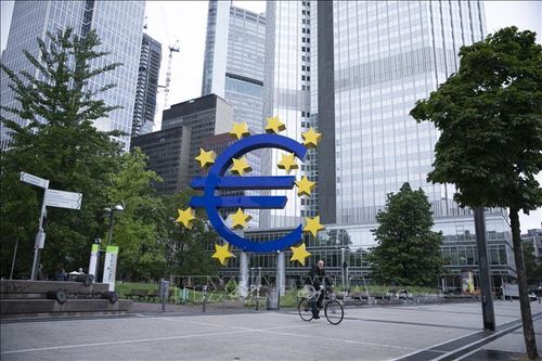 Trụ sở Ngân hàng Trung ương châu Âu tại Frankfurt, Đức. Ảnh: THX/TTXVN