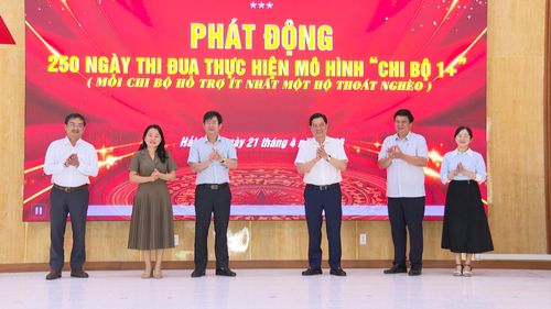 Đảng ủy phường Hải Vân phát động 250 ngày thi đua thực hiện mô hình "Chi bộ 1+" trong toàn Đảng bộ. Ảnh: LAM PHƯƠNG