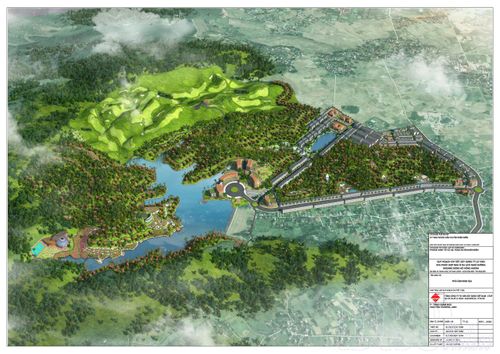Phối cảnh Dự án Khu chức năng phức hợp nhà ở - du lịch nghỉ dưỡng khoáng nóng hồ Hồng Khếnh.