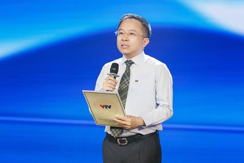 Ông Từ Lương, Giám đốc Trung tâm Truyền hình Việt Nam khu vực Nam bộ phát biểu tại sự kiện