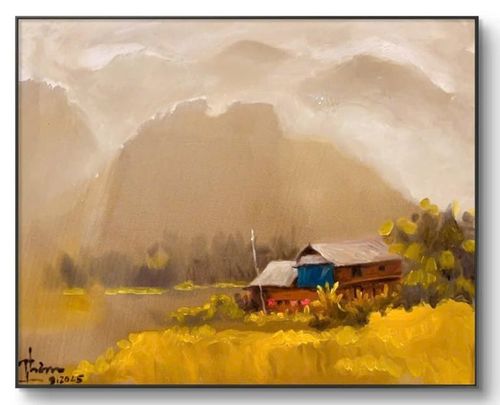 Họa sĩ Quỳnh Thơm mở rộng phạm vi sáng tác ra nhiều vùng miền của đất nước. Ảnh: Tạp chí Mỹ thuật