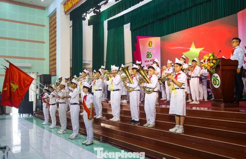 Ngày 15/5, Tỉnh Đoàn Gia Lai tổ chức lễ kỷ niệm 85 năm ngày thành lập Đội TNTP Hồ Chí Minh (15/5/1941 - 15/5/2026). Ảnh: Trương Định