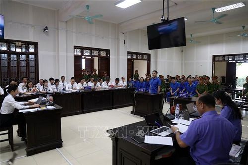 Quang cảnh phiên tòa. Ảnh: Đức Hiếu/TTXVN