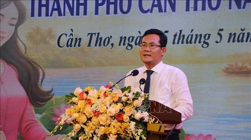 Ông Nguyễn Minh Tuấn, Phó Giám đốc Sở Văn hóa, Thể thao và Du lịch thành phố Cần Thơ phát biểu.