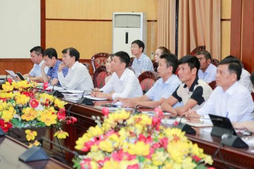 Các đại biểu tham dự tại điểm cầu Thanh Hóa.