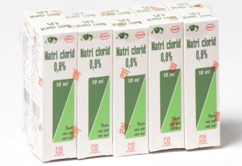 Lô thuốc nhỏ mắt Natri clorid 0,9% bị thu hồi do vi phạm mức độ 3. Ảnh minh họa