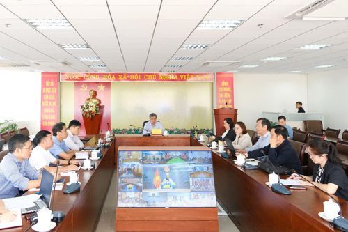 Quang cảnh hội nghị tại điểm cầu Lâm Đồng