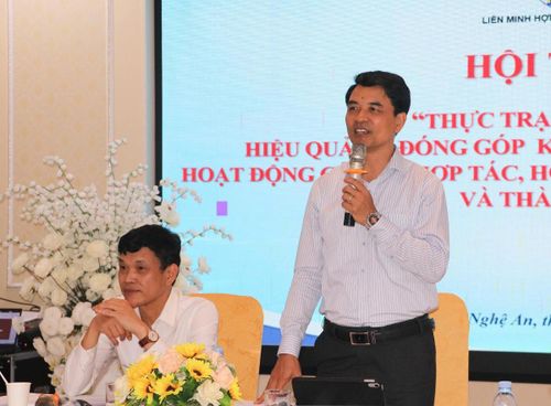 Phó Chủ tịch Liên minh HTX Việt Nam Đinh Hồng Thái.