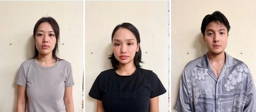 Ca sĩ Miu Lê và các đối tượng bị khởi tố.