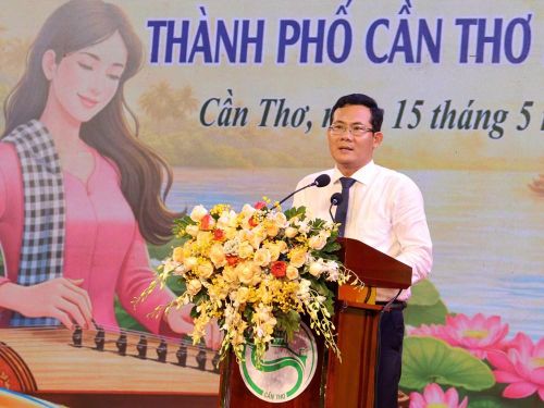 Ông Nguyễn Minh Tuấn, Phó Giám đốc Sở VHTTDL TP. Cần Thơ phát biểu khai mạc