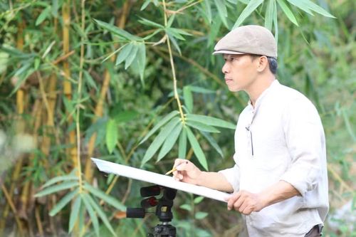 Họa sĩ Vũ Thành Tâm sẽ giới thiệu 30 bức tranh màu nước tại triển lãm "Non nước thanh bình".