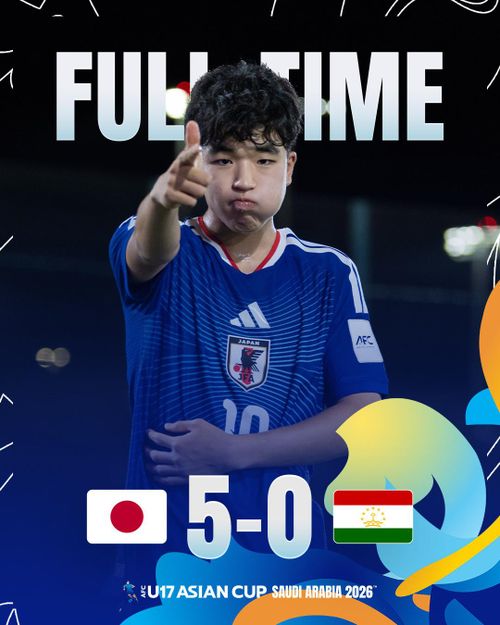 U17 Nhật Bản thắng giòn giã - Ảnh: AFC