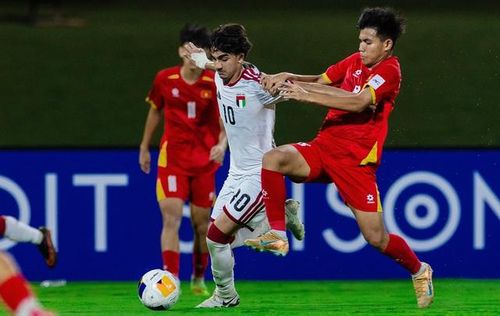 U17 Việt Nam vào tứ kết với ngôi nhất bảng. Ảnh: AFC.