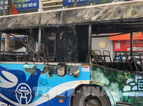 Hiện trường vụ cháy. Ảnh: Tuấn Đức - TTXVN