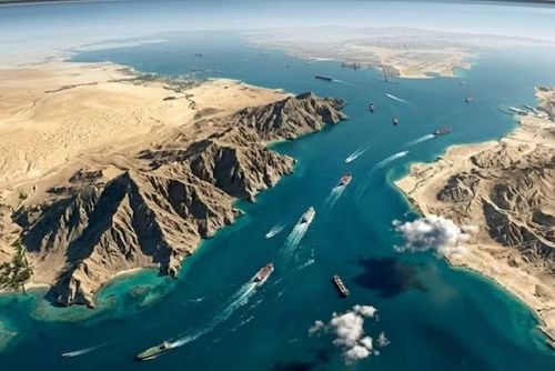 Tàu thuyền lưu thông qua eo biển Hormuz. Ảnh minh họa Getty Images.