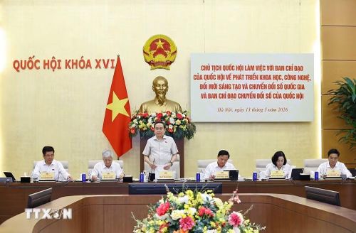 Chủ tịch Quốc hội Trần Thanh Mẫn phát biểu. (Ảnh: Doãn Tấn/TTXVN)