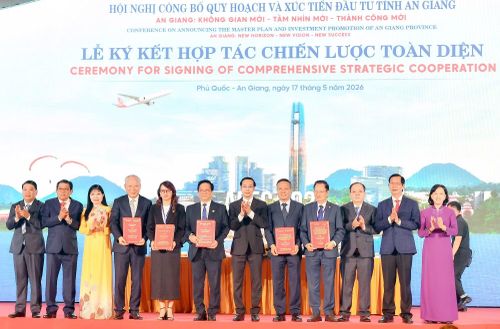 Lãnh đạo tỉnh An Giang ký kết hợp tác chiến lược toàn diện với các đối tác.