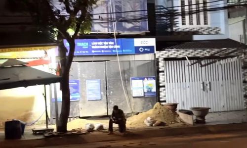 Công trình đang thi công nơi phát hiện thi thể nạn nhân.