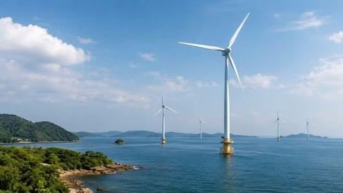 Nhà máy điện gió Quảng Ninh 4 tại đặc khu Cô Tô. (Hình ảnh mô phỏng)