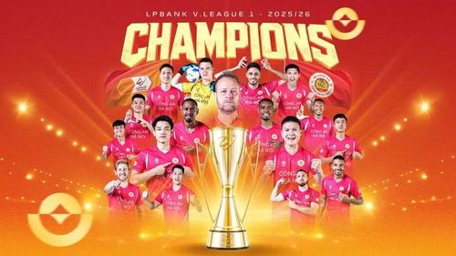 CLB Công an Hà Nội dù vô địch V-League 2025/2026 sớm trước 3 vòng đấu Ảnh: VFF.