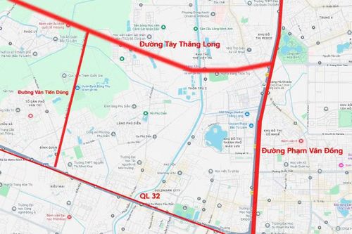 Toàn tuyến đường Tây Thăng Long có tổng chiều dài khoảng 33 km, được chia thành 5 đoạn. Theo thiết kế, tuyến đường có bề rộng mặt cắt ngang 60,5 m, gồm đường chính, hai đường gom mỗi bên và dải phân cách trung tâm.