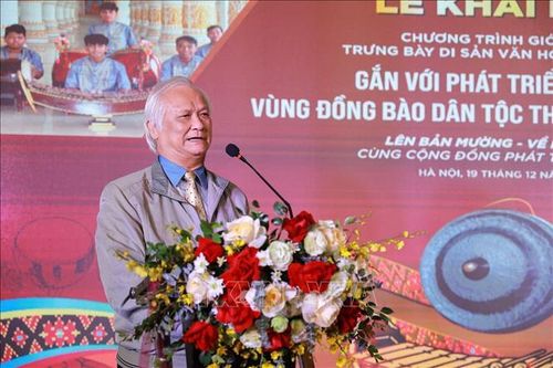 PGS.TS Lê Hồng Lý, Chủ tịch Hội Văn nghệ dân gian Việt Nam. Ảnh: Khánh Hòa/TTXVN