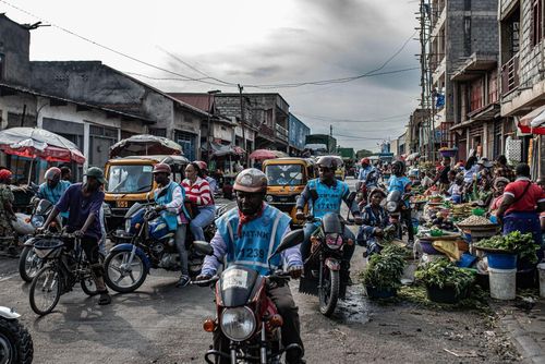Người dân tại Goma, Congo. Ảnh: THX/TTXVN