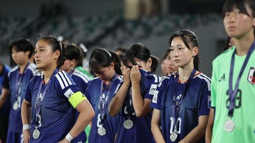 U17 nữ Nhật Bản khép lại hành trình tại giải U17 nữ châu Á 2026 bằng nỗi thất vọng lớn khi để thua đậm 1-5 trước U17 nữ Triều Tiên trong trận chung kết diễn ra tối 17/5 tại Tô Châu (Trung Quốc). Ảnh: AFC