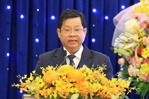 TS.BS Diệp Bảo Tuấn - Giám đốc Bệnh viện Ung bướu TPHCM - phát biểu