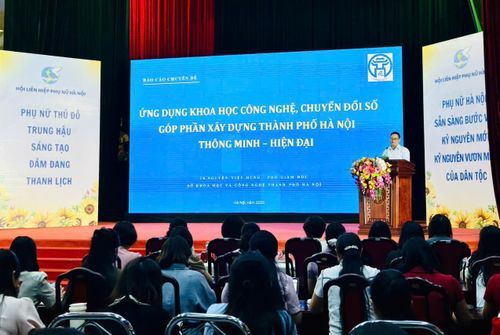 Truyền thông chuyên đề “Ứng dụng khoa học công nghệ, chuyển đổi số góp phần xây dựng thành phố thông minh, hiện đại”. Ảnh: Bảo Lâm