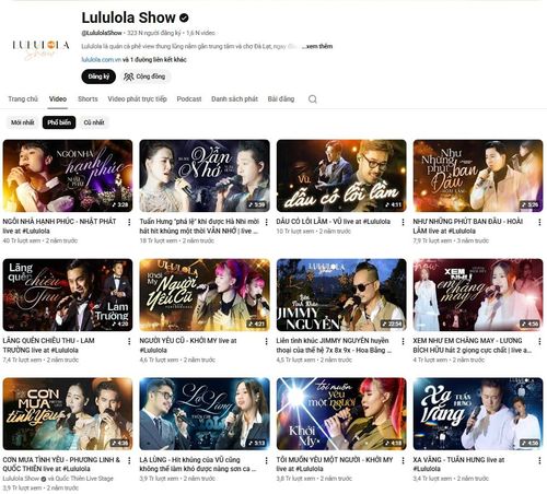 Nhiều chương trình của "Lululola show" vi phạm bản quyền. Ảnh: M.H