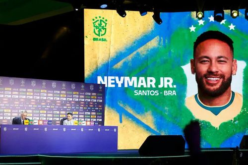 Khoảnh khắc Neymar được xướng tên. Ảnh: CBF
