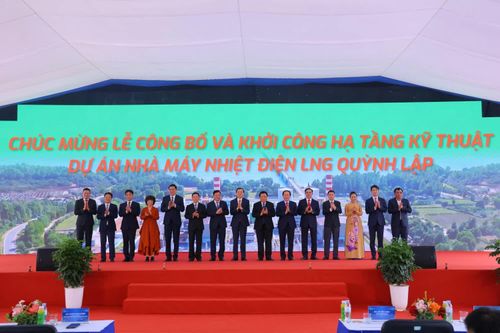 Khởi công dự án Nhà máy Nhiệt điện LNG Quỳnh Lập.