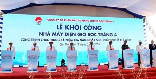 Nghi thức khởi công Nhà máy điện gió Sóc Trăng 4 (Cần Thơ).