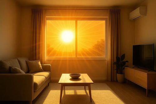 Những căn phòng có ánh nắng trực tiếp thường nóng lên nhanh hơn