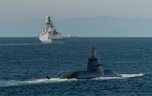 Tàu chiến, tàu ngầm và máy bay tuần tra hàng hải NATO triển khai tập trận Dynamic Mongoose 2026 ngoài khơi Na Uy. Ảnh: NATO.