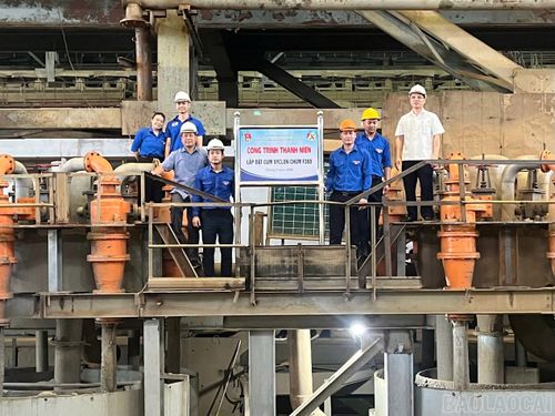 Khánh thành Công trình Thanh niên “Lắp đặt cụm Xyclon chùm F360”.