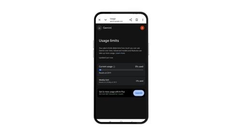 Hình ảnh rò rỉ cho thấy Google đang áp đặt giới hạn hàng tuần khắt khe hơn trên Gemini