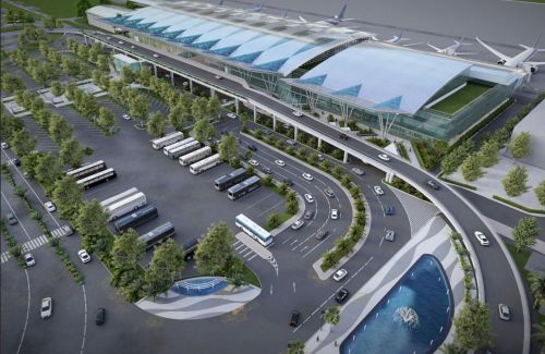 Phối cảnh mở rộng nhà ga T2.