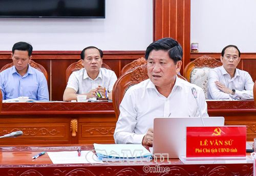 Phó Chủ tịch UBND tỉnh Lê Văn Sử, đề xuất đưa vào kế hoạch phấn đấu tăng trưởng những nội dung phù hợp, mang tính đột phá.