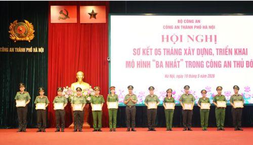 Nhiều tập thể, cá nhân được khen thưởng tại hội nghị. Ảnh: Công an thành phố Hà Nội. Ảnh: Công an thành phố Hà Nội