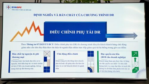 Chương trình Điều chỉnh phụ tải điện (Demand Response - DR) được phối hợp chặt chẽ với khách hàng để triển khai.