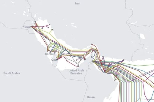  Ảnh chụp màn hình được lấy từ trang web www.submarinecablemap.com vào ngày 14/5/2026. (Ảnh: Địa lý viễn thông) 